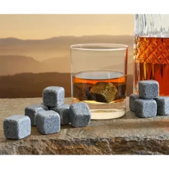 Accessoires Bar*ON THE ROCKS Glaçons Granit Bleu de Bretagne (x9)