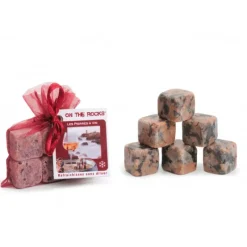 Accessoires Bar*ON THE ROCKS Glaçons Granit Rose de Bretagne x6