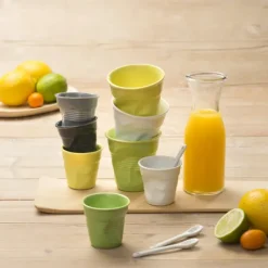 Vaisselle*REVOL Gobelet Froissé Blanc 8cl