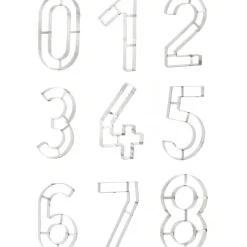 Emporte Pièce - Découpoir Pâtisserie|Cercle À Patisserie*MALLARD FERRIERE Grand Emporte Pièce Inox Chiffre 8 32x18 cm