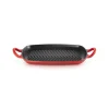Plat De Cuisson|Grills*LE CREUSET Gril en Fonte Rectangulaire 30 cm Cerise