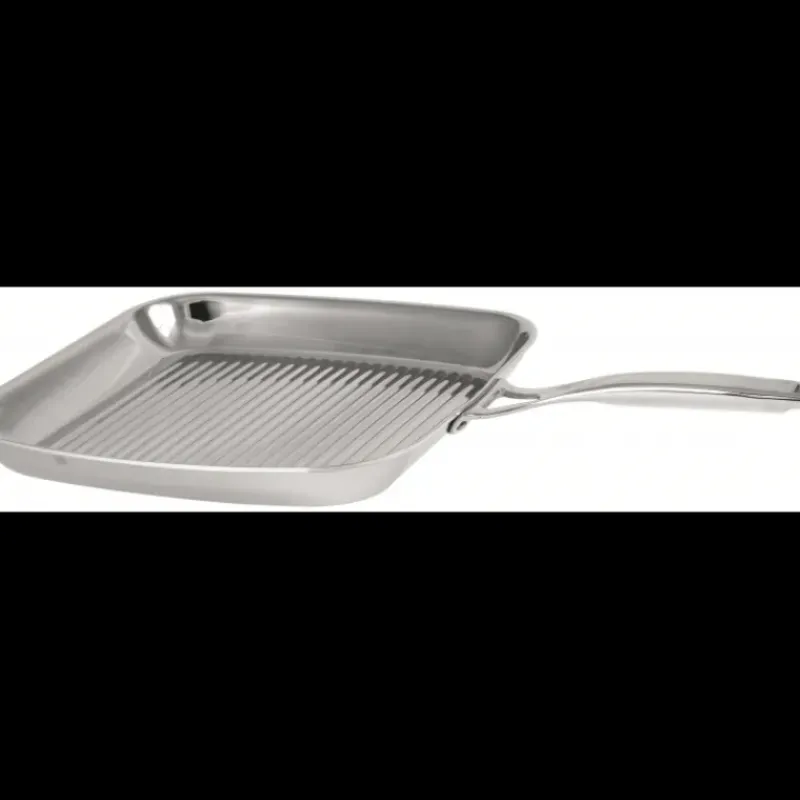 Grills|Poêles*CRISTEL Grill Carré Castel'Pro 30 cm Poignée Fixe Inox