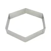 Cercle À Patisserie*MALLARD FERRIERE Hexagone à Mousse Inox 28 cm x H 4,5 cm Mallard