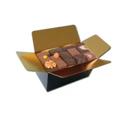 Emballage Alimentaire*PATISDECOR Kit Ballotin Noir et Or Patisdécor (x2)