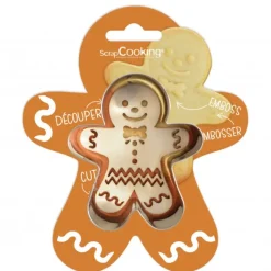 Emporte Pièce - Découpoir Pâtisserie*SCRAPCOOKING Kit Biscuit de Noël Bonhomme 8,7 cm