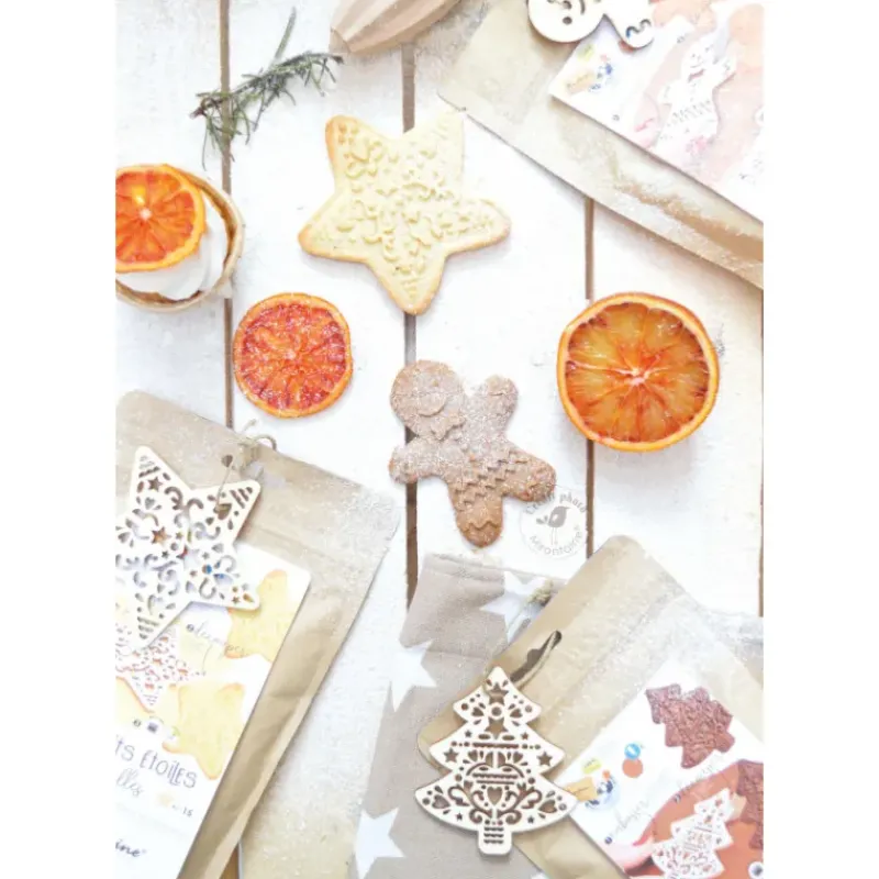 Produits Bio|Préparation Pâtisserie*MIRONTAINE Kit Biscuit de Noël Chocolat Bio