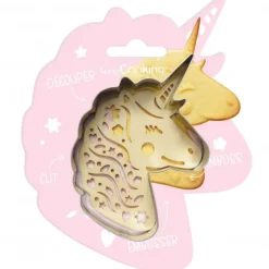 Emporte Pièce - Découpoir Pâtisserie*SCRAPCOOKING Kit Biscuit Licorne 9,6 cm