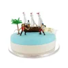 Décoration Gâteau*GATODECO Kit Décor Gâteau Bateau Pirates (6 pièces)
