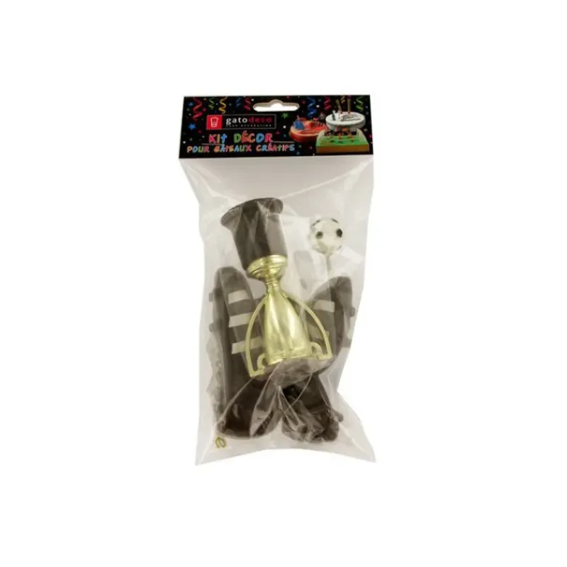 Décoration Gâteau*GATODECO Kit Décor Gâteau Champions de Football (5 pièces)