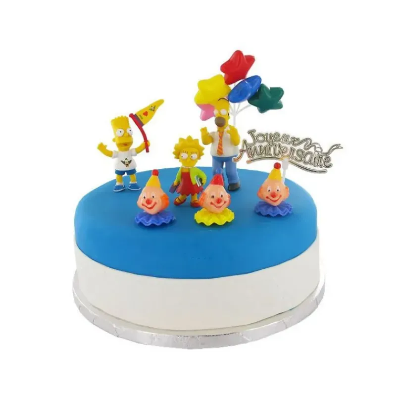 Décoration Gâteau*GATODECO Kit Décor Gâteau Les Simpson (8 pièces)
