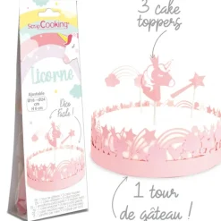 Décoration Gâteau*SCRAPCOOKING Kit Décor Gâteau Licorne (4 pièces)