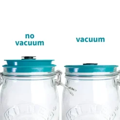 Machine Sous Vide|Conservation*AIRTENDER Kit de Mise Sous-Vide 3 Bocaux Kilner 0,5 L avec Couvercles et Pompe