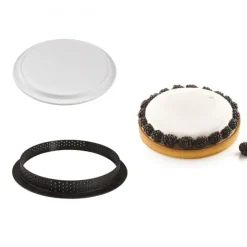 Moule Silicone|Moules À Gâteaux*SILIKOMART Kit Moule Silicone 1 Tarte Ø 210mm Professional