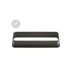 Moule Silicone|Moules À Gâteaux*SILIKOMART Kit Moule Silicone 6 Tartelettes Rectangle 120mm Professional