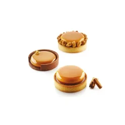 Moule Silicone|Moules À Gâteaux*SILIKOMART Kit Moule Silicone 6 Tartelettes Ø 80mm Professional