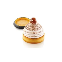 Moule Silicone|Moules À Gâteaux*SILIKOMART Kit Moule Silicone 6 Tartelettes Ø 80mm Mont Blanc Professional