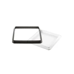 Moule Silicone|Moules À Gâteaux*SILIKOMART Kit Moule Silicone 1 Tarte Carrée 200mm Professional