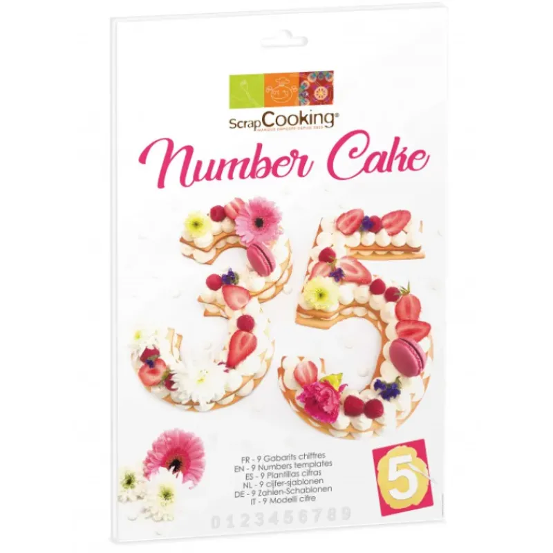 Ustensiles Décor Gâteau*SCRAPCOOKING Kit Number Cake 28 cm
