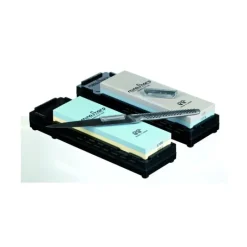 Affûtage Aiguiseur*GLOBAL Kit pierre à aiguiser Duo grains gros moyen