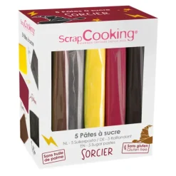 Pâte À Sucre*SCRAPCOOKING Kit Pâte à sucre Sorcier 5 x 80 g
