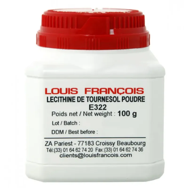 Additifs Alimentaires*LOUIS FRANCOIS Lécithine de Tournesol E322 en poudre 100 g Louis François