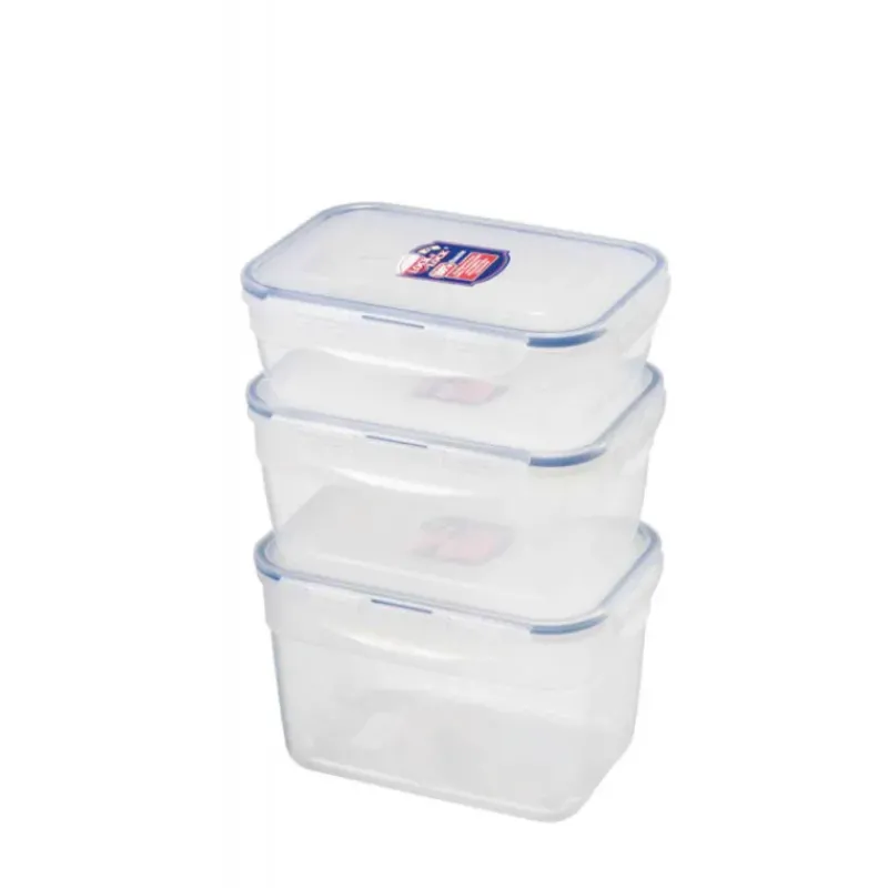 Conservation*LOCK AND LOCK Lot 3 Boîtes de Conservation Rectangulaires