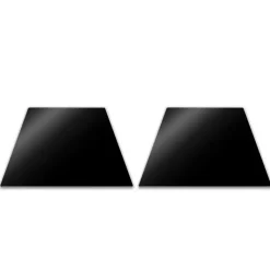 Planches À Découper*PEBBLY Lot 2 Protections Plaque de Cuisson en Verre Noir