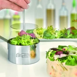 Cercle À Patisserie*IBILI Lot Cercle Inox avec Poussoir Ø 7 / 8 et 10 cm (x3)