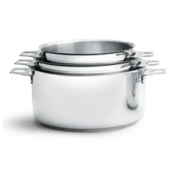 Batterie De Cuisine|Casseroles*DE BUYER Lot de 3 Casseroles Twisty 16, 18 et 20 cm