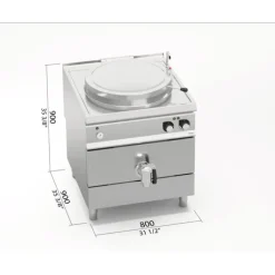 Chaud*BERTOS Marmite Electrique 150L Indirecte Berto's