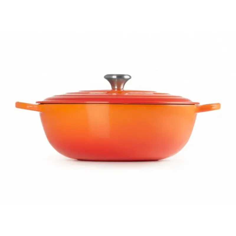 Marmites*LE CREUSET Marmite en Fonte 32 cm Volcanique Signature