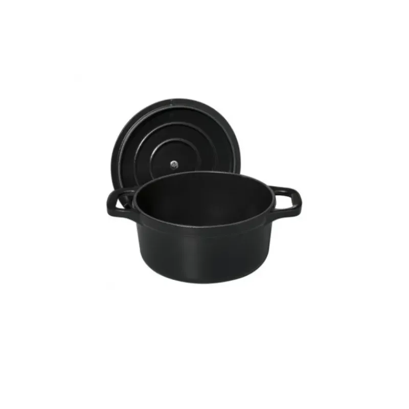 Cocotte En Fonte*CHASSEUR Mini Cocotte en Fonte Ronde 12 cm Noir Mat