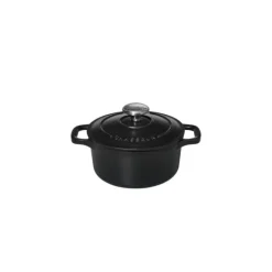 Cocotte En Fonte*CHASSEUR Mini Cocotte en Fonte Ronde 16 cm Noir Mat