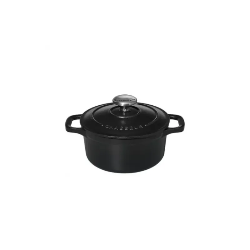 Cocotte En Fonte*CHASSEUR Mini Cocotte en Fonte Ronde 16 cm Noir Mat