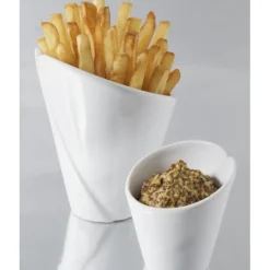 Servir, Présenter*REVOL Mini Cornet de Frites Blanc 5cl French Classique