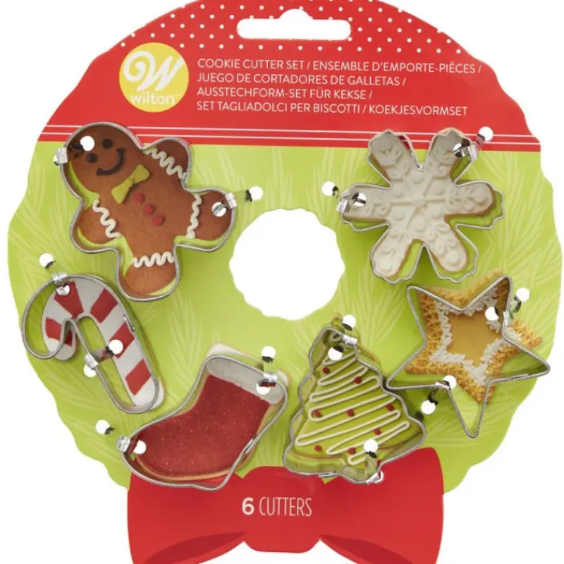 Emporte Pièce - Découpoir Pâtisserie*WILTON Mini Emporte-Pièces de Noël 4 cm (x6)