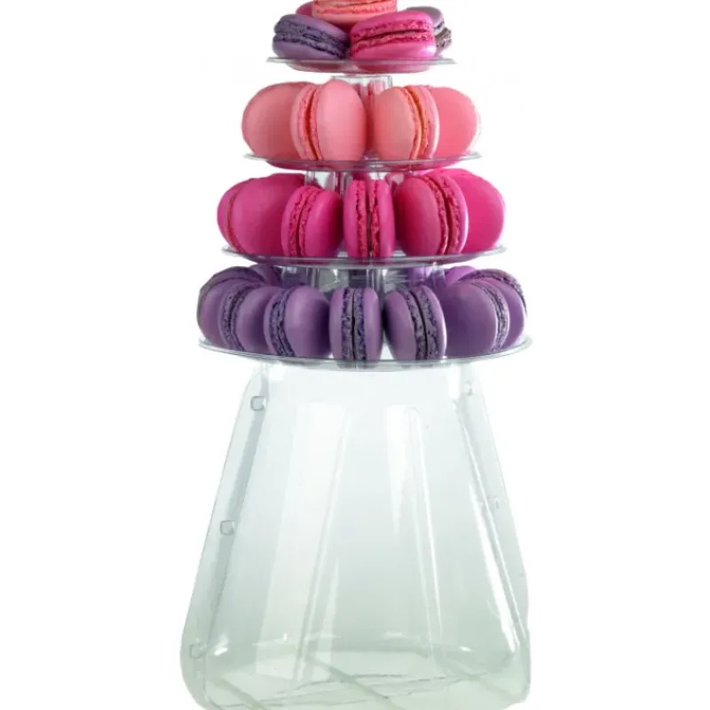 Présentoirs Pour Gâteaux*MALLARD FERRIERE Mini Pyramide à Macarons 4 plateaux