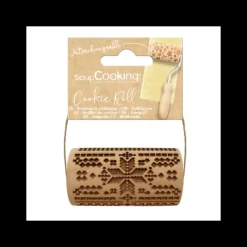 Ustensiles Pâtisserie*SCRAPCOOKING Mini Rouleau à Pâtisserie Empreinte Point de Croix 7 cm