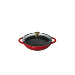 Woks*CHASSEUR Mini Wok en Fonte 18 cm Rubis