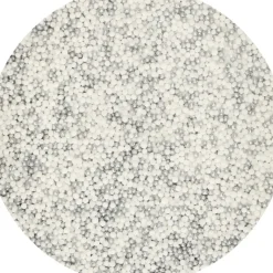 Décoration Comestible*FUNCAKES Mélange Mini-Billes Argentées et Blanches 80 g