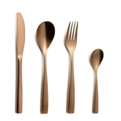 Couverts*COMAS Ménagère 24 pièces BCN COLORS Cuivre Inox 18% 3 mm