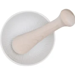 Pilon Et Casse-noix*KAI Mortier Porcelaine avec Pilon en Bois Select 100