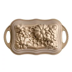 Moule Anti-adhésif|Moules À Gâteaux*NORDIC WARE Moule à Cake Fleurs et Abeilles Toffee