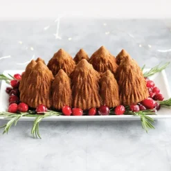 Moule Anti-adhésif|Moules À Gâteaux*NORDIC WARE Moule à Cake Forêt de Sapins Silver