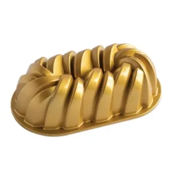 Moule Anti-adhésif|Moules À Gâteaux*NORDIC WARE Moule à Cake Torsadé Gold