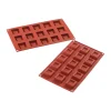 Moule Silicone*MALLARD FERRIERE Moule 15 Carrés avec Bords en Silicone