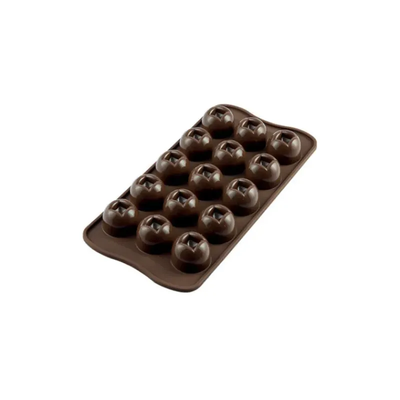 Moules À Chocolat|Moule Silicone*EASY CHOC Moule à Chocolat 15 Boules - Silicone Spécial Chocolat