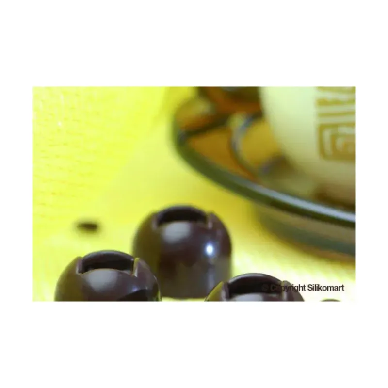 Moules À Chocolat|Moule Silicone*EASY CHOC Moule à Chocolat 15 Boules - Silicone Spécial Chocolat