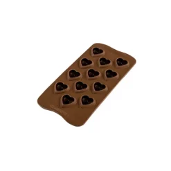 Moules À Chocolat|Moule Silicone*EASY CHOC Moule à Chocolat 12 Cœurs Bombés - Silicone Spécial Chocolat