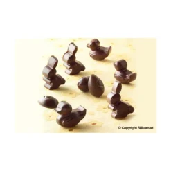 Moules À Chocolat|Moule Silicone*EASY CHOC Moule à Chocolat 14 Sujets de Pâques - Silicone Spécial Chocolat